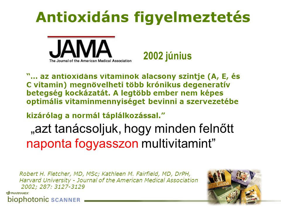 Antioxidáns figyelmeztetés