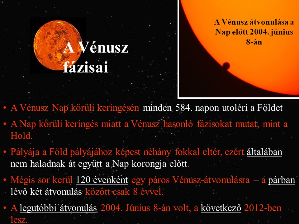 A Vénusz átvonulása a Nap előtt június 8-án