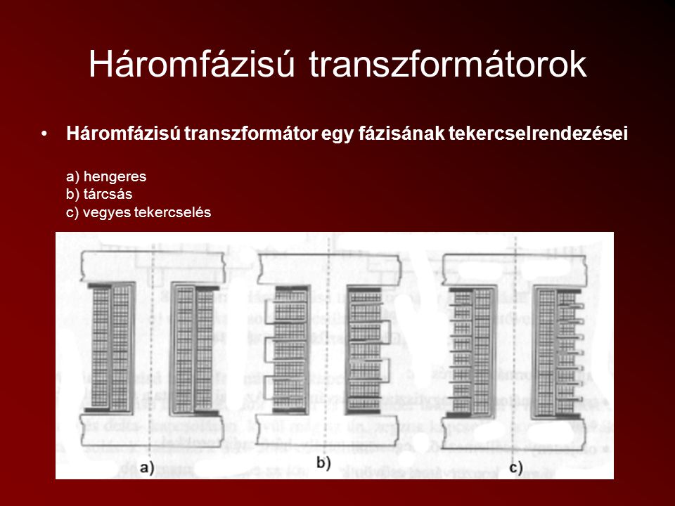 Háromfázisú transzformátorok
