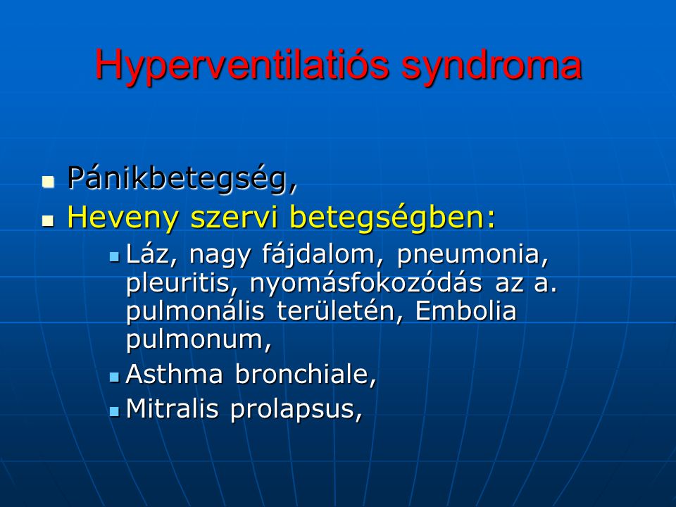 Hyperventilatiós syndroma