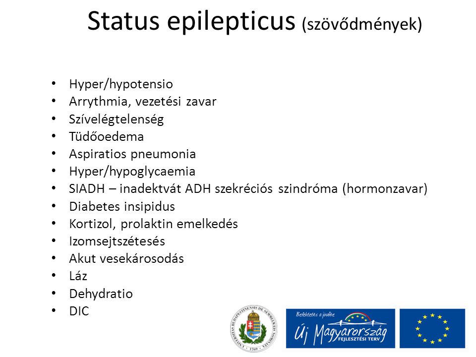 Status epilepticus (szövődmények)