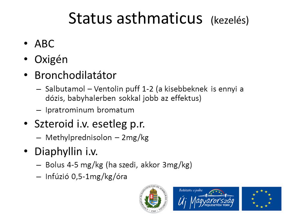 Status asthmaticus (kezelés)