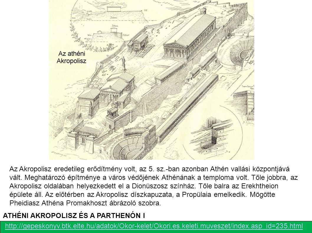 Az Akropolisz eredetileg erődítmény volt, az 5. sz