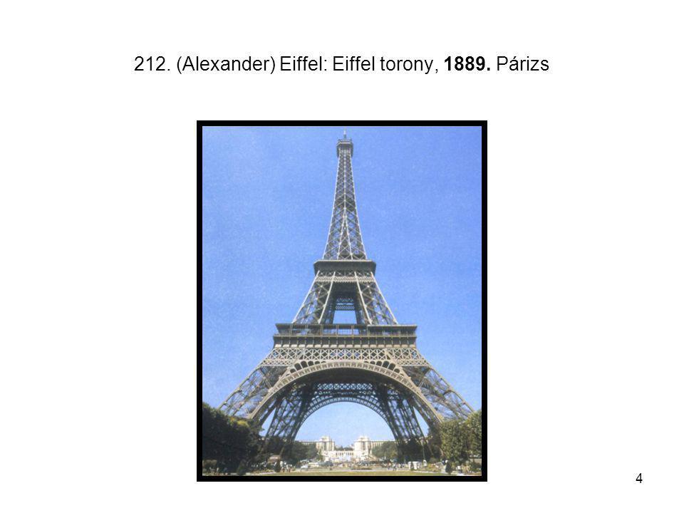 212. (Alexander) Eiffel: Eiffel torony, Párizs
