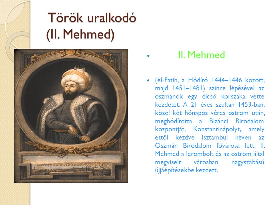 Török uralkodó (II. Mehmed)