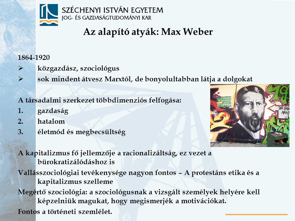 Az alapító atyák: Max Weber