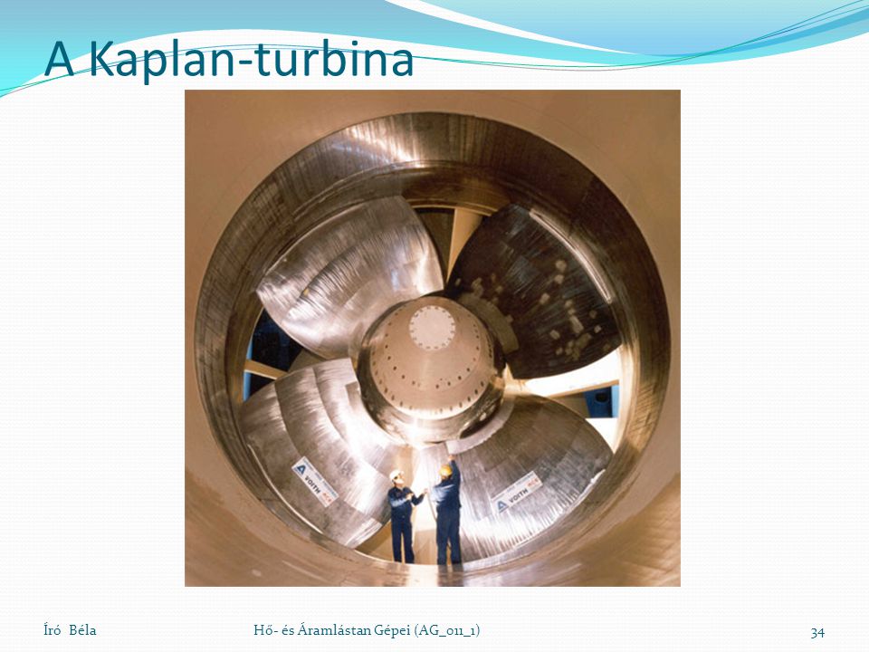 A Kaplan-turbina Író Béla Hő- és Áramlástan Gépei (AG_011_1)