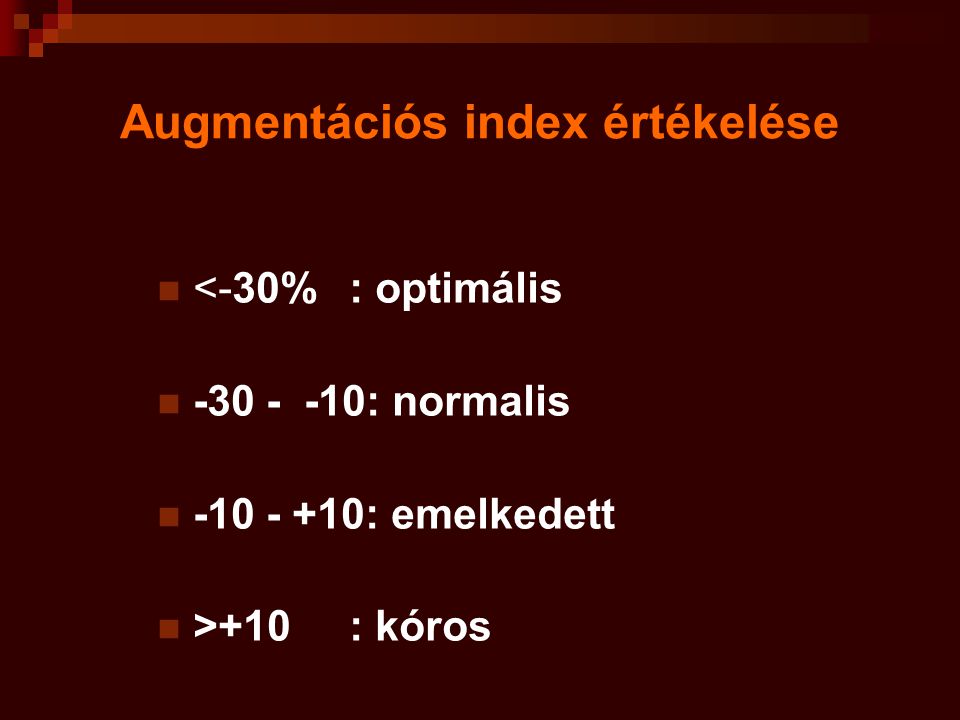 Augmentációs index értékelése