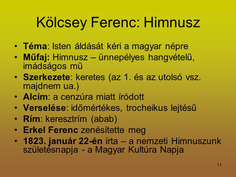 Kölcsey Ferenc: Himnusz