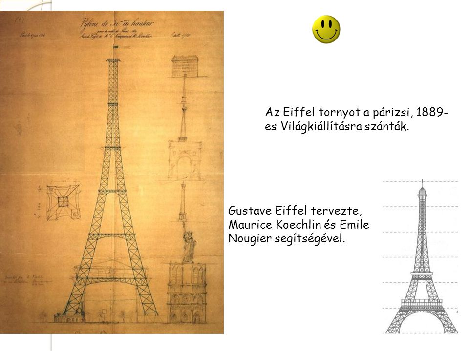 Az Eiffel tornyot a párizsi, 1889-es Világkiállításra szánták.