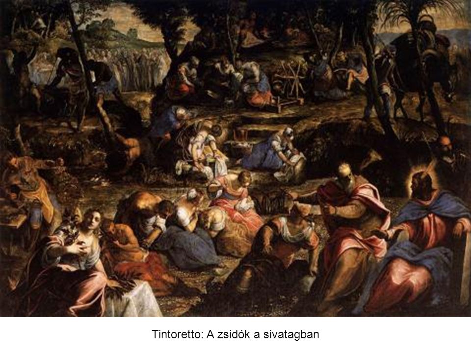 Tintoretto: A zsidók a sivatagban