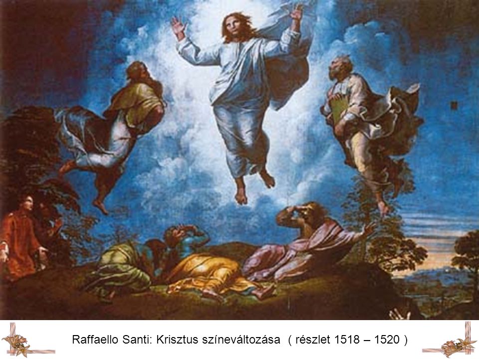 Raffaello Santi: Krisztus színeváltozása ( részlet 1518 – 1520 )