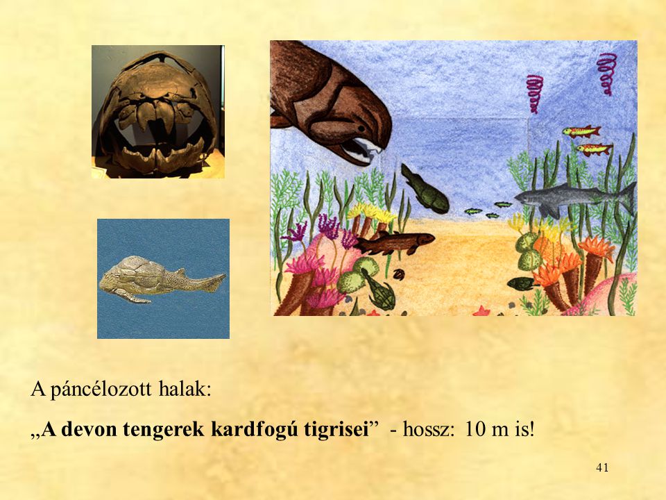 A páncélozott halak: „A devon tengerek kardfogú tigrisei - hossz: 10 m is!
