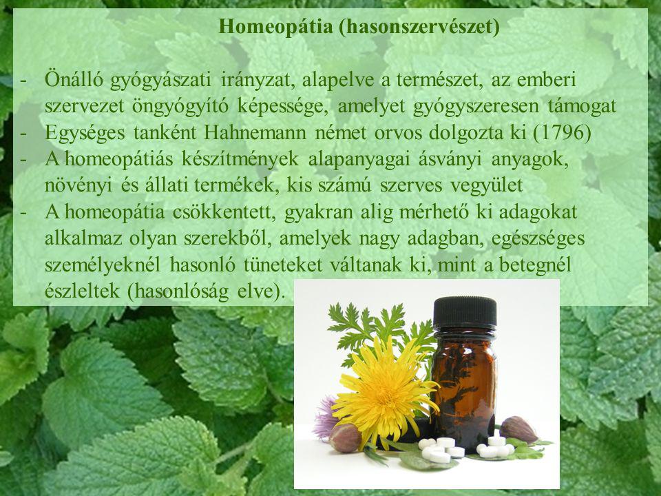 Homeopátia (hasonszervészet)