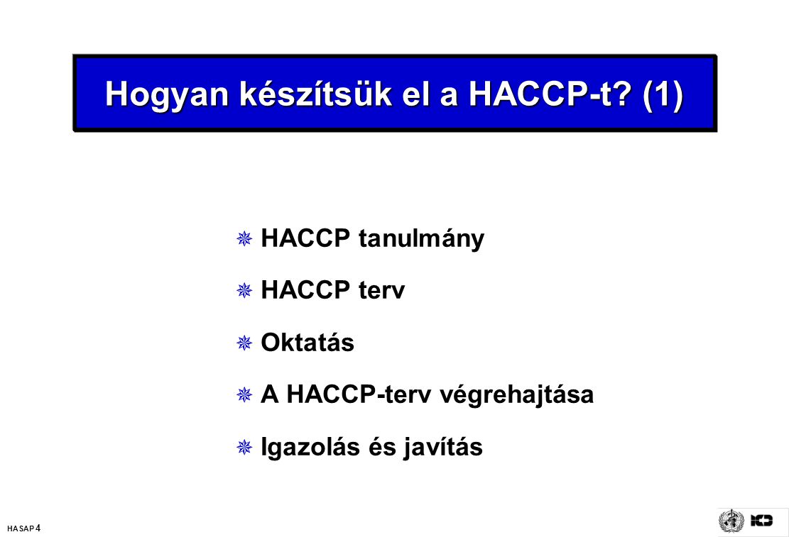 Hogyan készítsük el a HACCP-t (1)