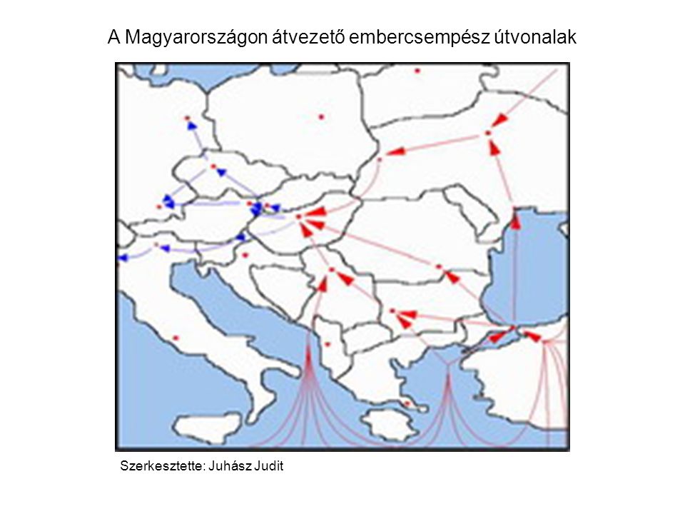 A Magyarországon átvezető embercsempész útvonalak