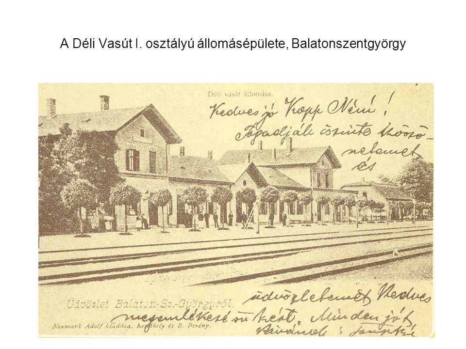 A Déli Vasút I. osztályú állomásépülete, Balatonszentgyörgy