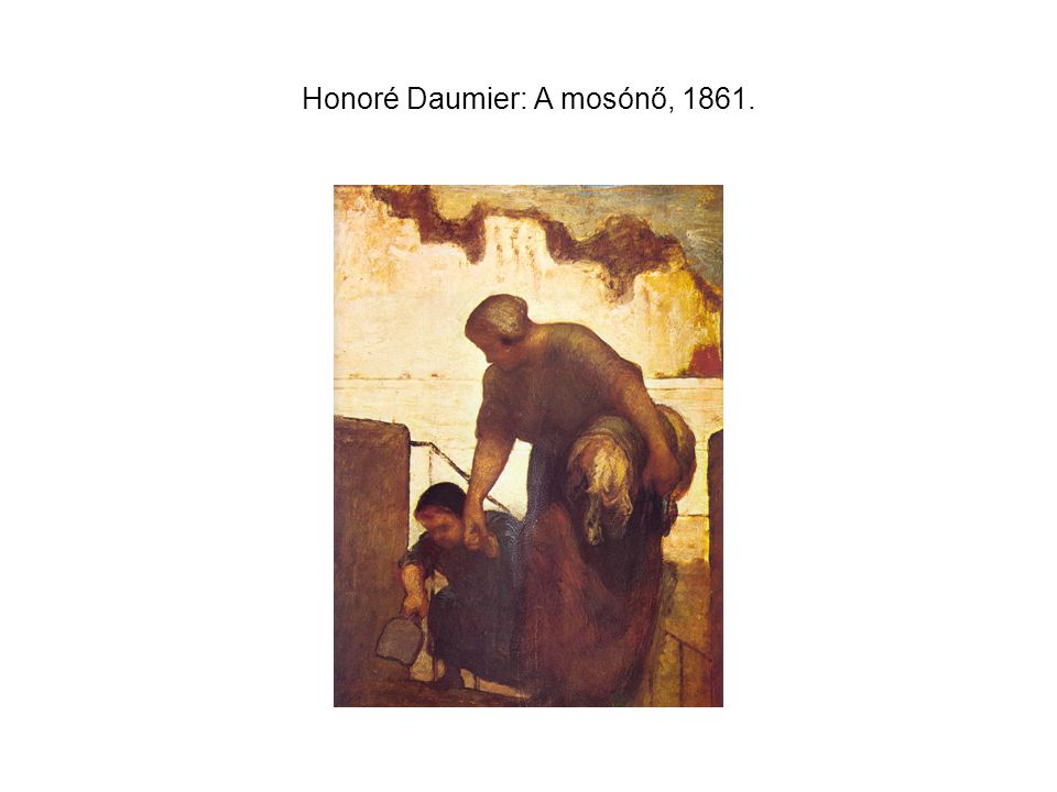 Honoré Daumier: A mosónő, 1861.