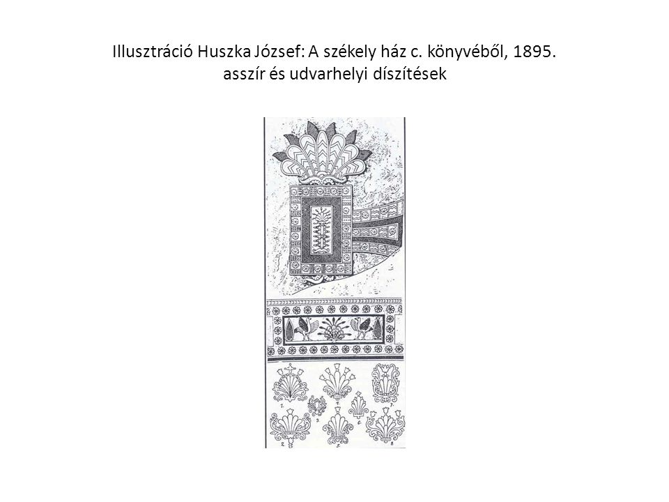 Illusztráció Huszka József: A székely ház c. könyvéből, 1895
