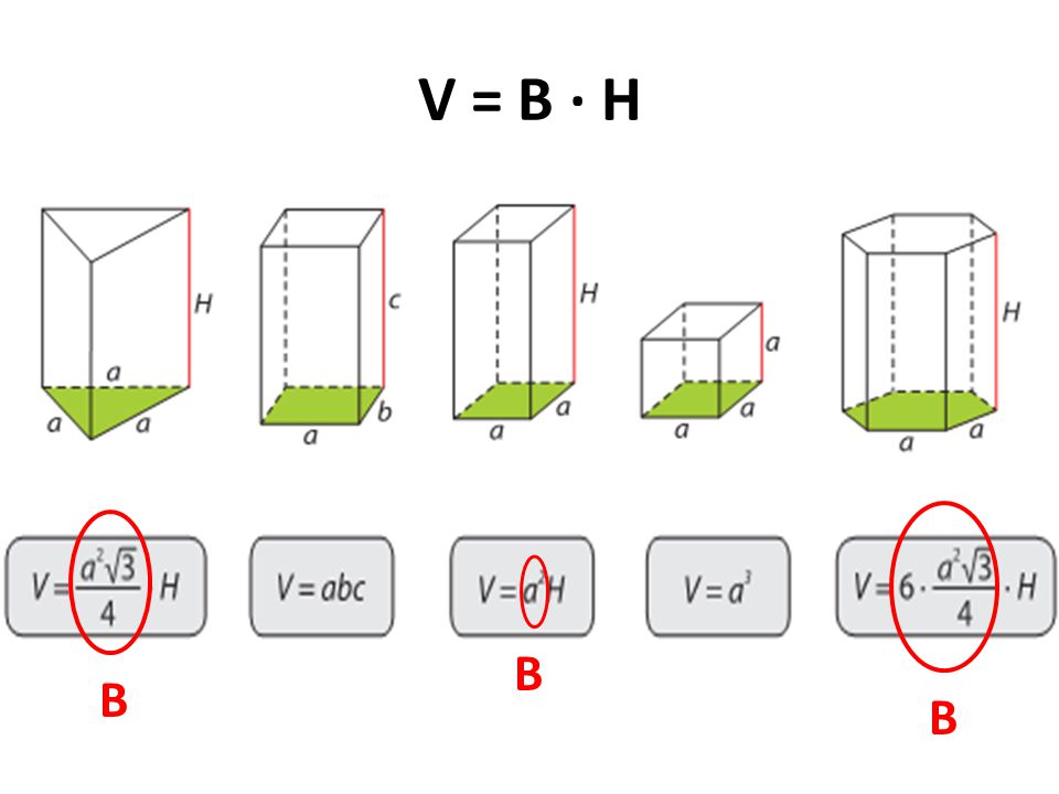 V = B · H B B B