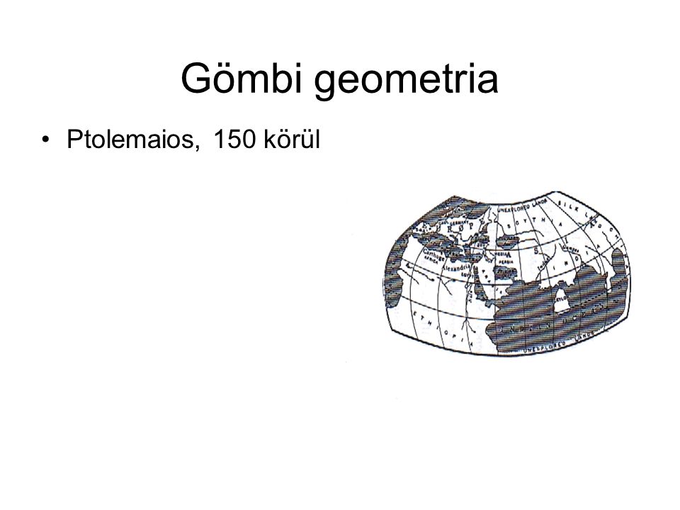 Gömbi geometria Ptolemaios, 150 körül