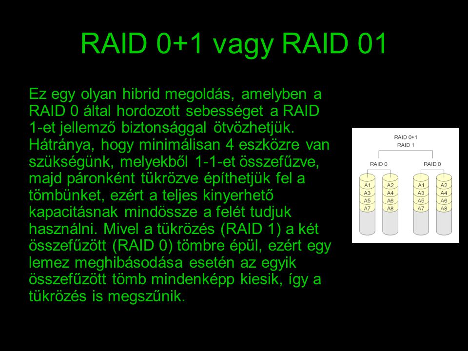 RAID 0+1 vagy RAID 01