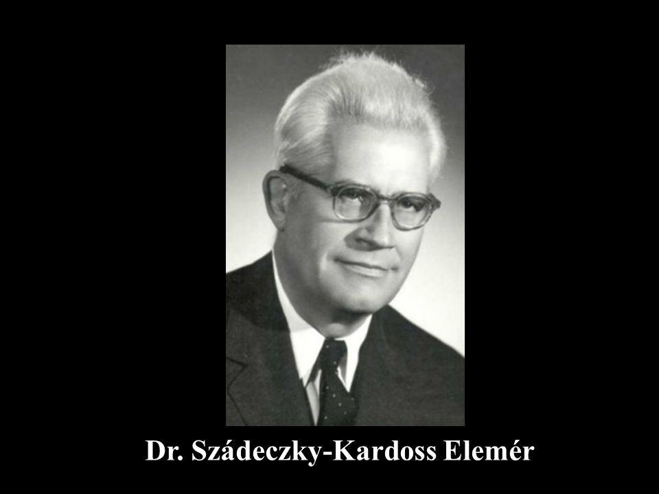 Dr. Szádeczky-Kardoss Elemér