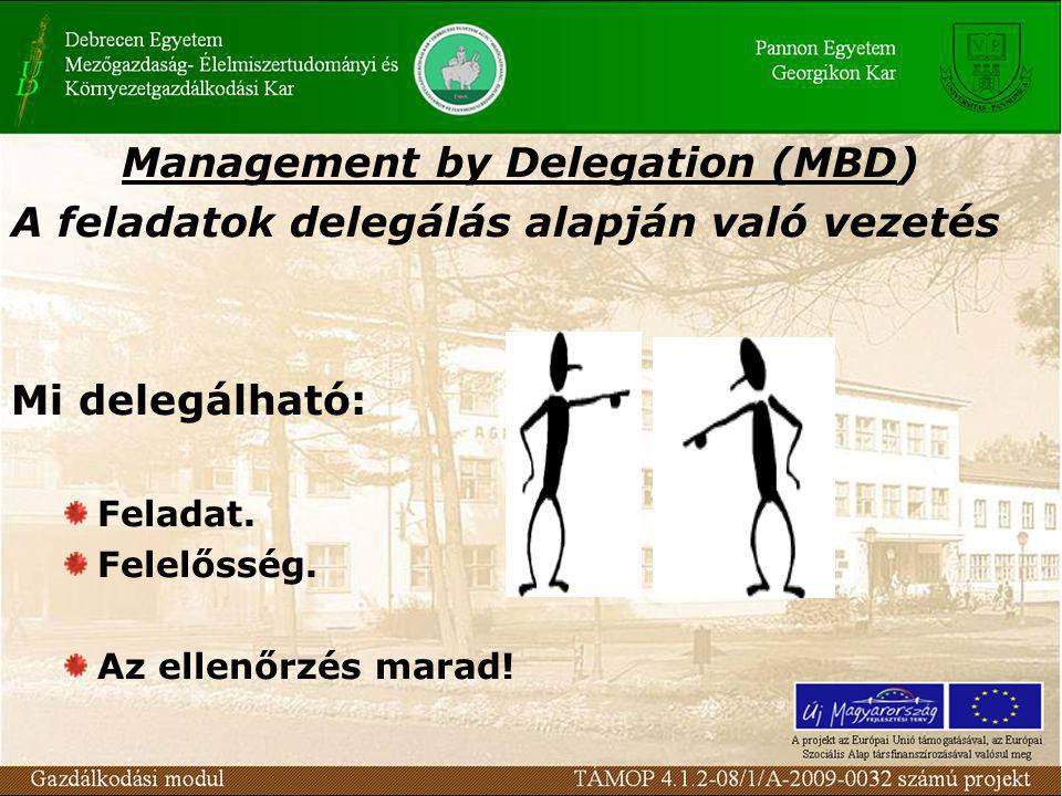 Management by Delegation (MBD)