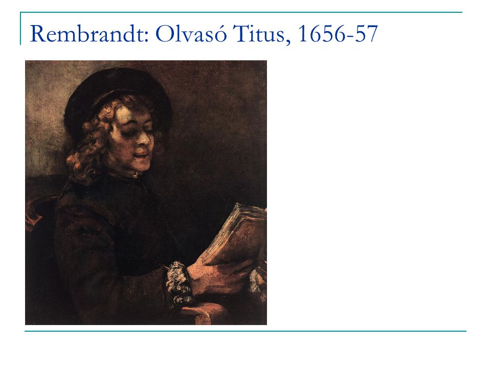 Rembrandt: Olvasó Titus,