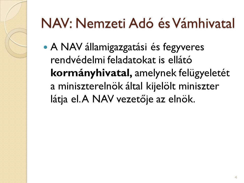 NAV: Nemzeti Adó és Vámhivatal