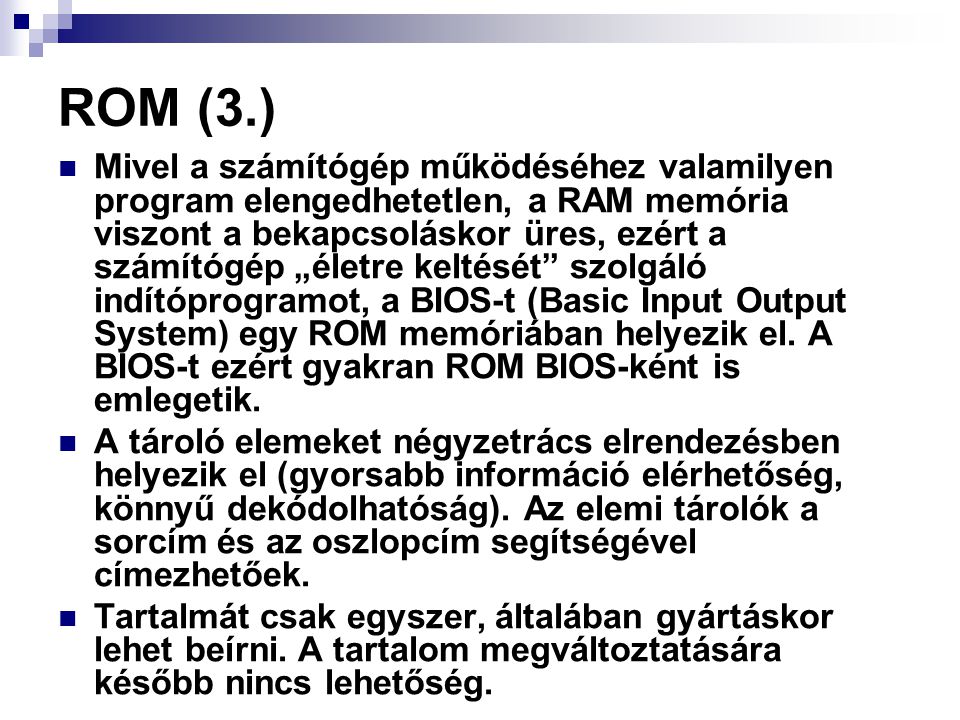 ROM (3.)