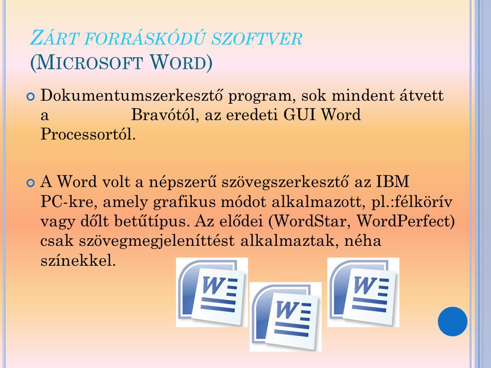 Zárt forráskódú szoftver (Microsoft Word)