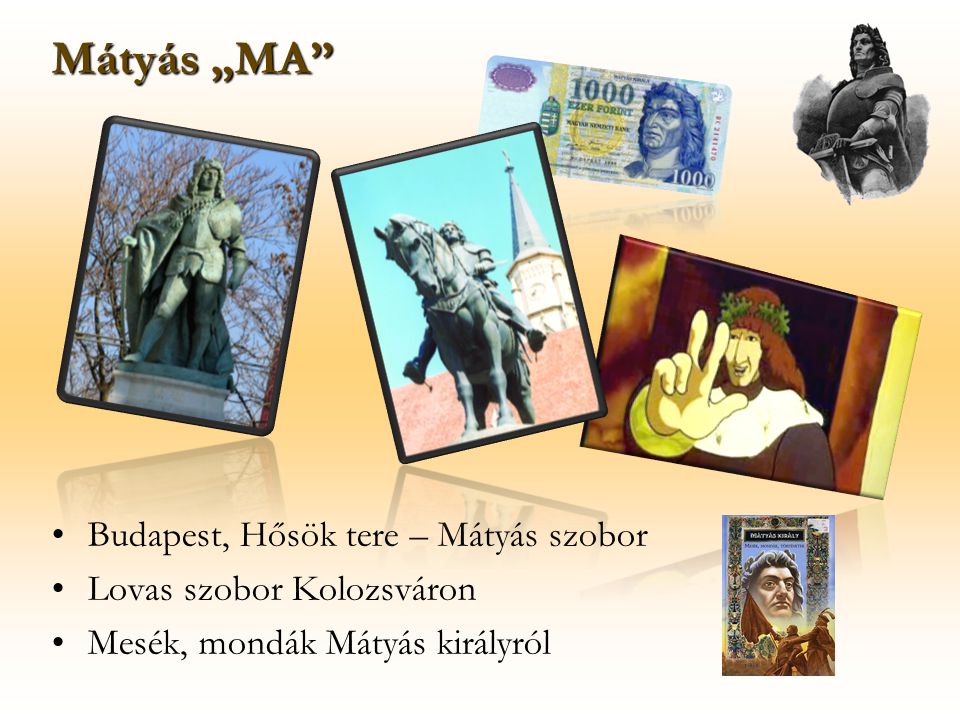 Mátyás „MA Budapest, Hősök tere – Mátyás szobor