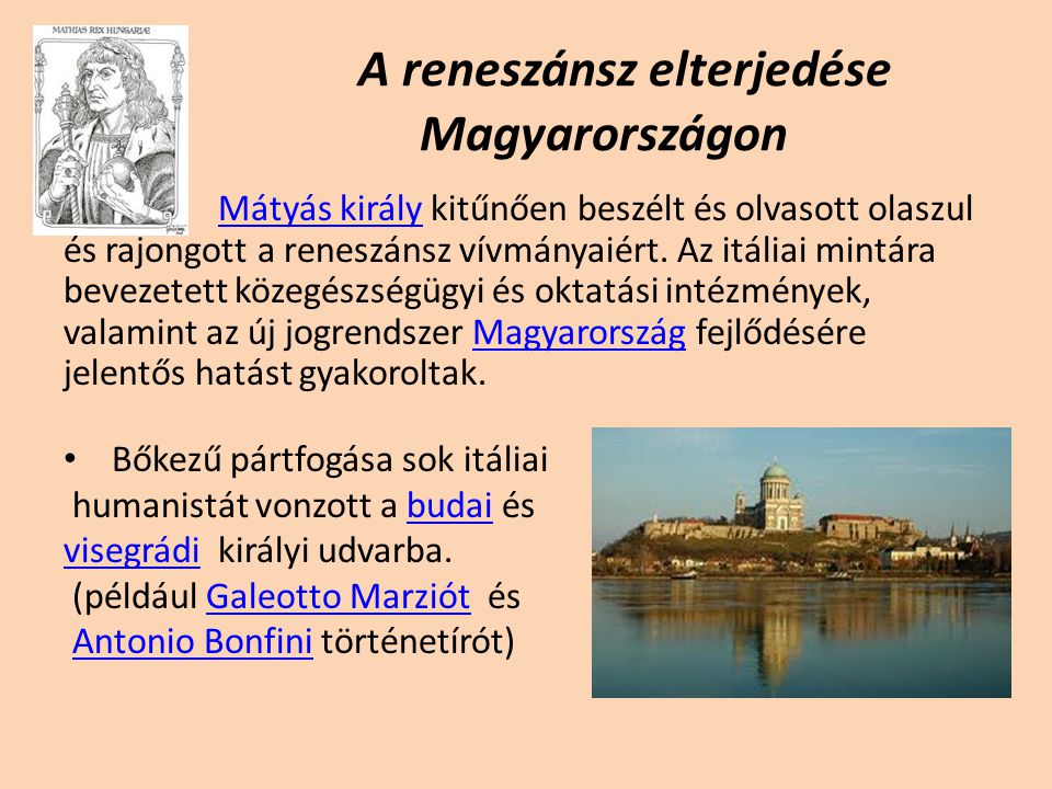 A reneszánsz elterjedése Magyarországon