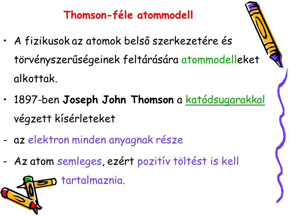 Thomson-féle atommodell