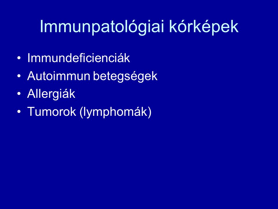 Immunpatológiai kórképek