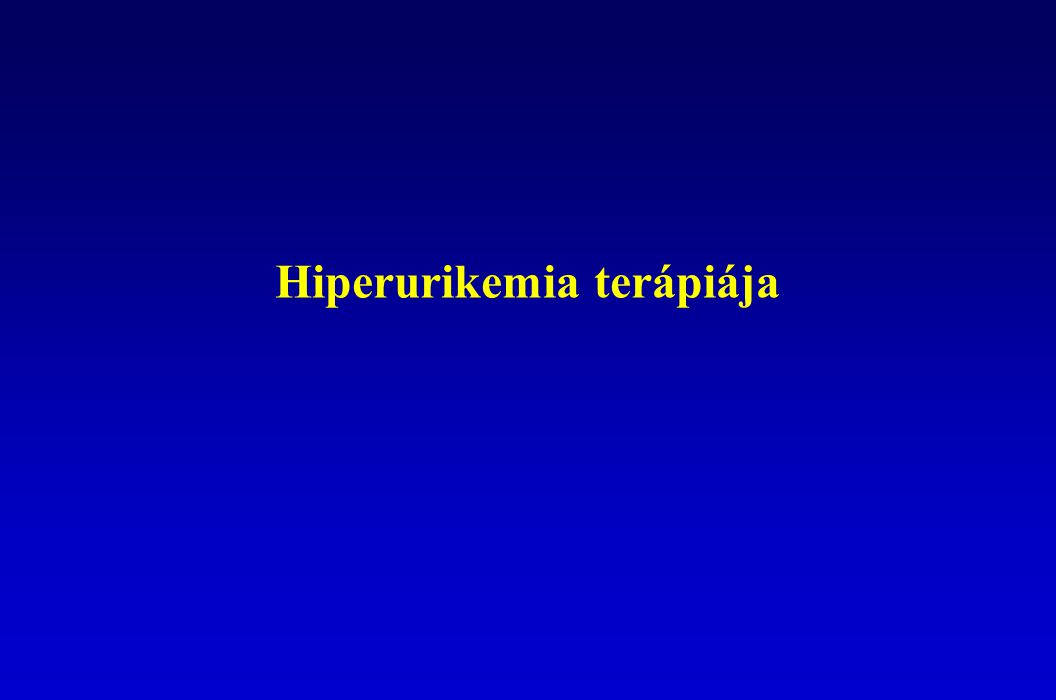 Hiperurikemia terápiája