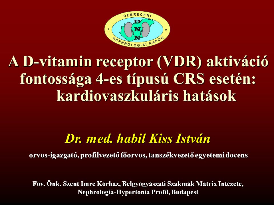 A D-vitamin receptor (VDR) aktiváció