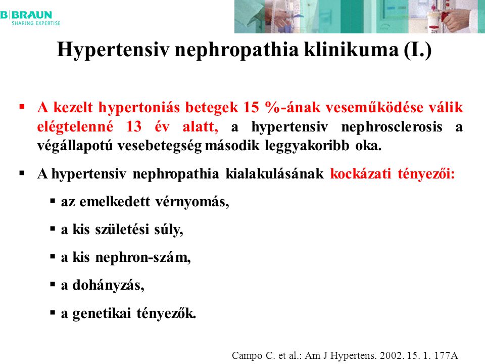 Hypertensiv nephropathia klinikuma (I.)