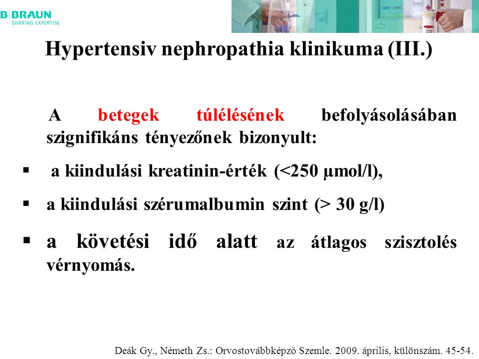 Hypertensiv nephropathia klinikuma (III.)