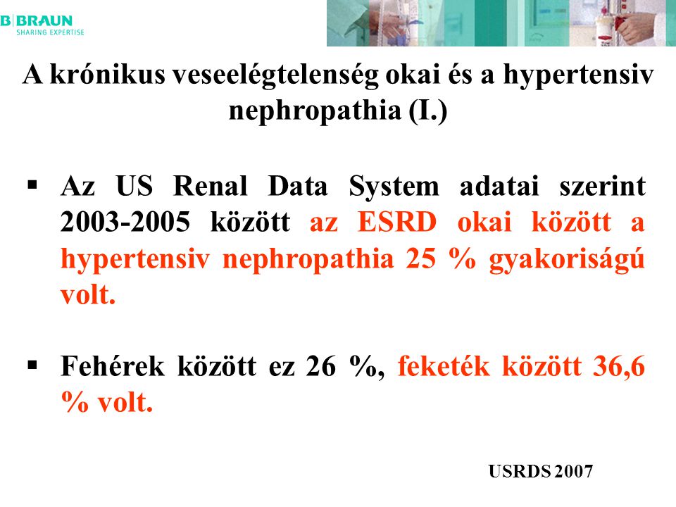 A krónikus veseelégtelenség okai és a hypertensiv nephropathia (I.)