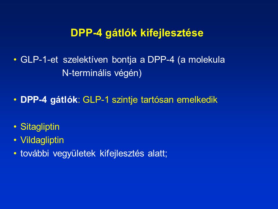 DPP-4 gátlók kifejlesztése
