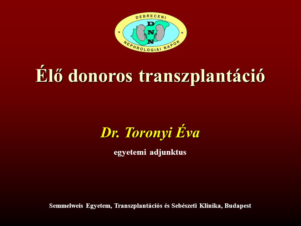 Élő donoros transzplantáció