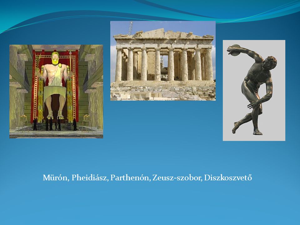 Mürón, Pheidiász, Parthenón, Zeusz-szobor, Diszkoszvető