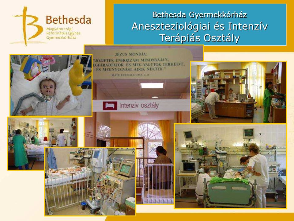 Bethesda Gyermekkórház Aneszteziológiai és Intenzív Terápiás Osztály