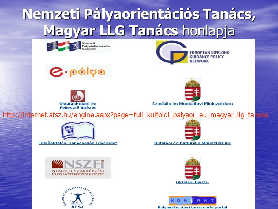 Nemzeti Pályaorientációs Tanács, Magyar LLG Tanács honlapja