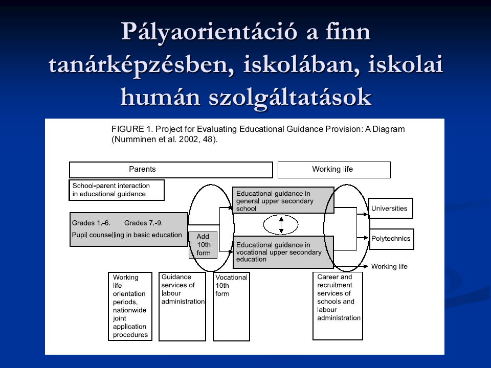 Pályaorientáció a finn tanárképzésben, iskolában, iskolai humán szolgáltatások