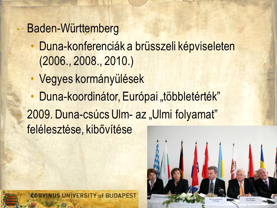Duna-konferenciák a brüsszeli képviseleten (2006., 2008., 2010.)