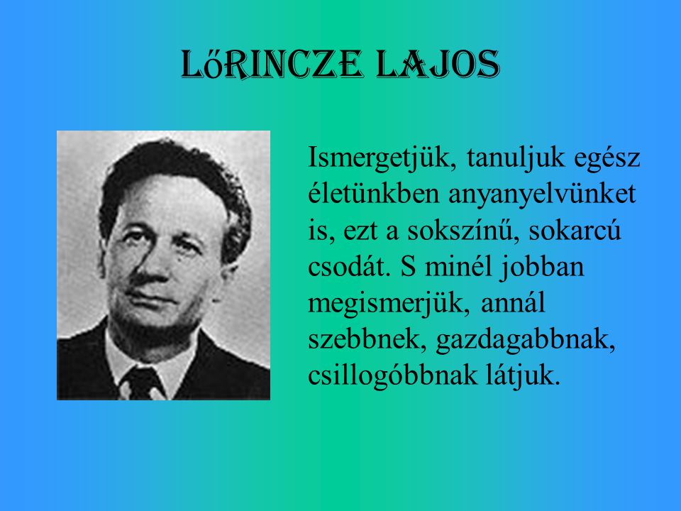 Lőrincze Lajos