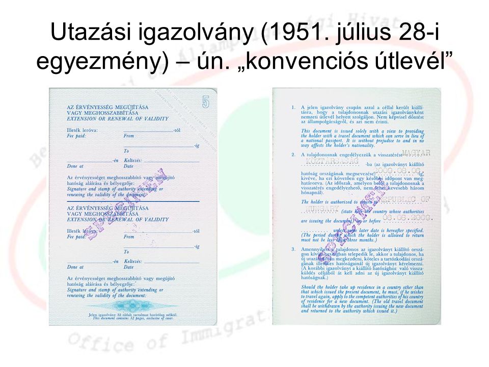 Utazási igazolvány (1951. július 28-i egyezmény) – ún